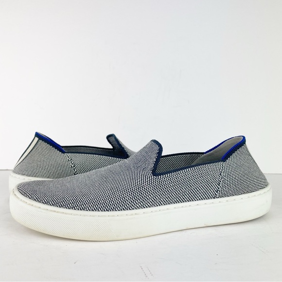 Rothy's Shoes - Rothy’s The Original Anchor Stormy Blue Grey Slip On Sneaker Shoes
